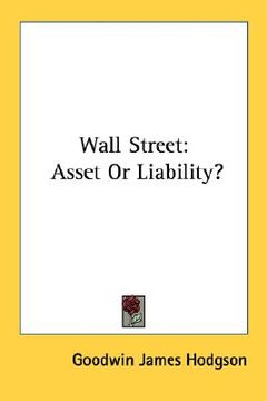 portada wall street: asset or liability? (in English)