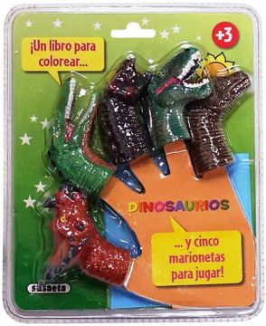 portada Dinosaurios (Colorea y Juega con Marionetas)