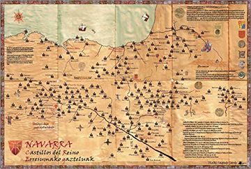 portada Mapa "Navarra. Castillos del Reino - Erresumako Gazteluak" (Ganbara)