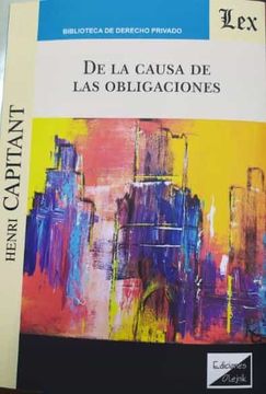 portada De la causa de las obligaciones (in Spanish)