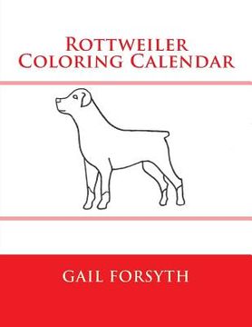 portada Rottweiler Coloring Calendar (in English)