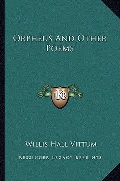 portada orpheus and other poems