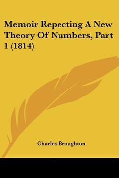 portada memoir repecting a new theory of numbers, part 1 (1814) (en Inglés)