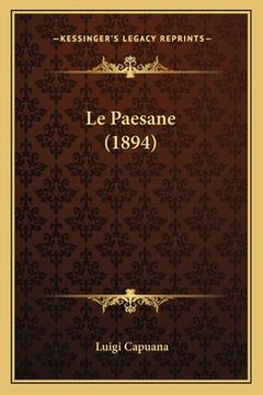 portada Le Paesane (1894) (in Italian)