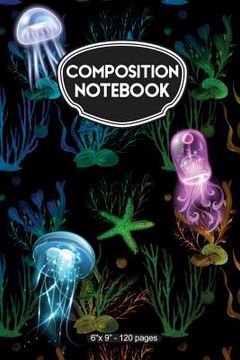 portada Composition Notebook: Abstract Jellyfish Pattern - 120 Pages (en Inglés)