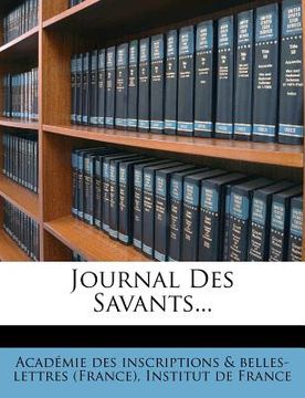 portada Journal Des Savants... (en Francés)