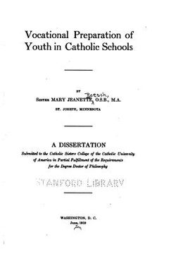 portada Vocational Preparation of Youth in Catholic Schools (in English)
