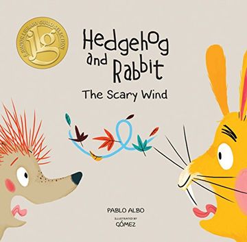 portada Hedgehog and Rabbit: The Scary Wind (Junior Library Guild Selection) (Hedgehog and Rabbit Collection) (in English)