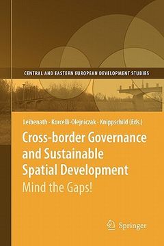 portada cross-border governance and sustainable spatial development: mind the gaps! (en Inglés)