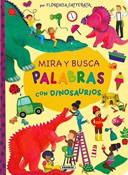 portada Mira y Busca Palabras con Dinosaurios (in Spanish)