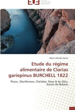 portada Etude du régime alimentaire de Clarias gariepinus BURCHELL 1822