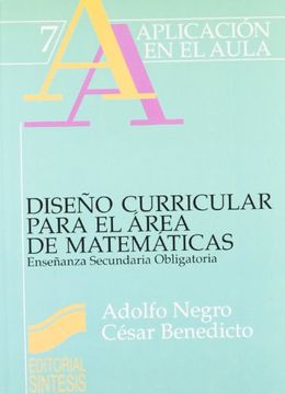portada Diseño curricular para el área de matemáticas