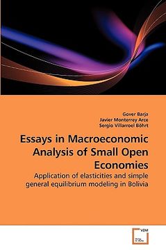portada essays in macroeconomic analysis of small open economies (en Inglés)