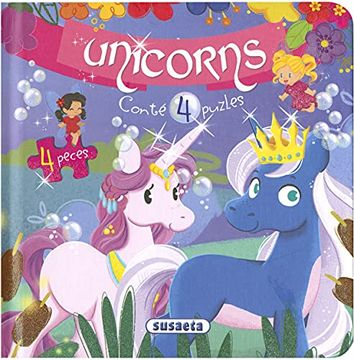 portada Unicorns (Puzles de 4 Peces Unicorns) (en Catalá)