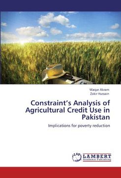 portada constraint's analysis of agricultural credit use in pakistan (en Inglés)