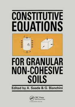 portada Constitutive Equations for Granular Non-Cohesive Soils (en Inglés)