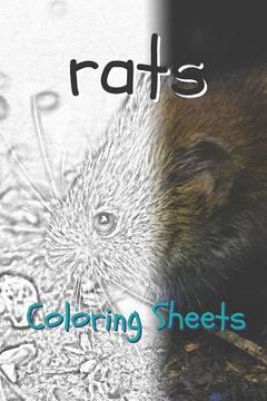 portada Rat Coloring Sheets: 30 Rat Drawings, Coloring Sheets Adults Relaxation, Coloring Book for Kids, for Girls, Volume 8 (en Inglés)