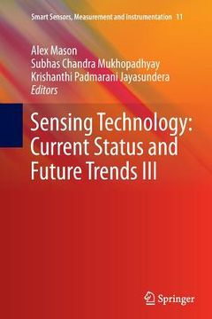 portada Sensing Technology: Current Status and Future Trends III (en Inglés)