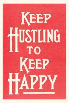 portada Vintage Journal Keep Hustling to Keep Happy Slogan (en Inglés)