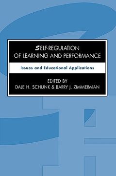 portada self-regulation of learning and performance: issues and educational applications (en Inglés)