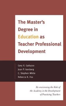 portada the master`s degree in education as teacher professional development