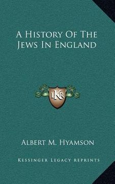 portada a history of the jews in england (en Inglés)