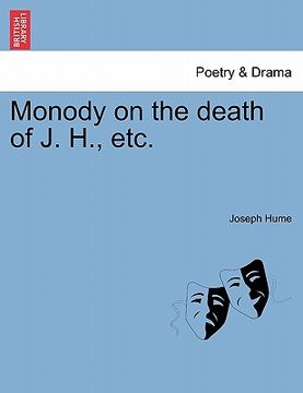 portada monody on the death of j. h., etc. (en Inglés)