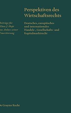 portada Perspektiven des Wirtschaftsrechts (en Alemán)