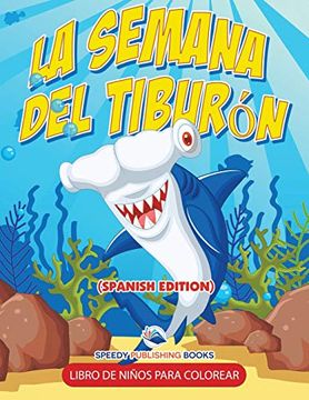 portada La Semana del Tiburón Libro de Niños Para Colorear