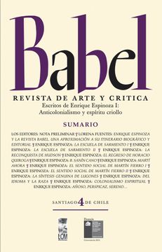 portada Babel N° 4. Revista de arte y crítica