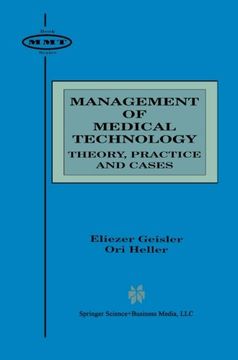 portada Management of Medical Technology: Theory, Practice and Cases