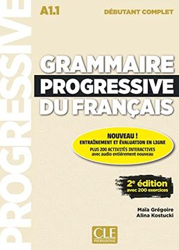 portada Grammaire Progressive du Français - Niveau Débutant Complet - 2Ème Édition. Buch + cd + Web-App