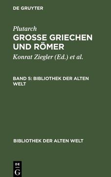 portada Plutarch: Grosse Griechen und Römer. Band 5 (en Alemán)