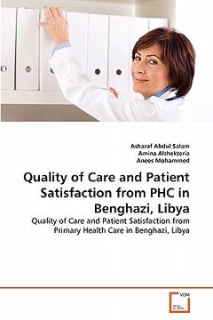 portada quality of care and patient satisfaction from phc in benghazi, libya (en Inglés)