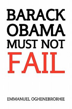 portada barack obama must not fail (en Inglés)