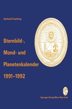 portada Sternbild-, Mond- Und Planetenkalender 1991-1992 (en Alemán)