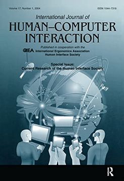 portada Current Research of the Human Interface Society: A Special Issue of the International Journal of Human-Computer Interaction (en Inglés)