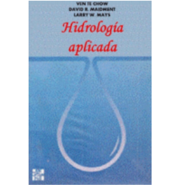 portada Hidrologia Aplicada (Spanish Edition)