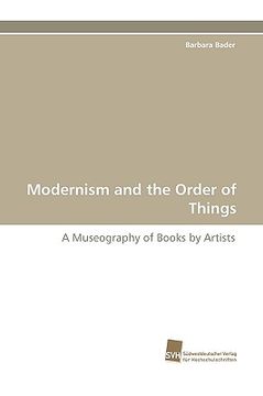 portada modernism and the order of things (en Inglés)
