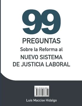 portada 99 Preguntas Sobre La Reforma Al Nuevo Sistema de Justicia Laboral