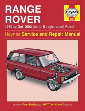 portada Range Rover V8 Petrol Owners Workshop Manual (Haynes Service and Repair Manuals)