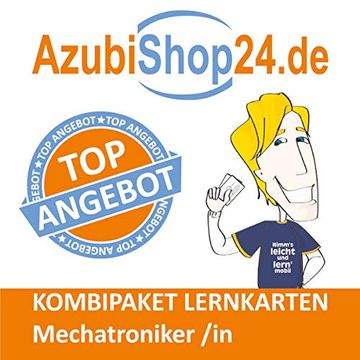 portada Azubishop24. De Kombi-Paket Lernkarten Mechatroniker /In. Prüfung. Ausbildung (en Alemán)