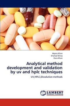 portada analytical method development and validation by uv and hplc techniques (en Inglés)