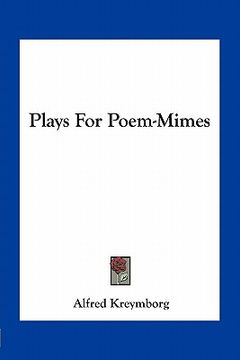 portada plays for poem-mimes (en Inglés)