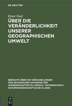 portada Über die Veränderlichkeit Unserer Geographischen Umwelt (in German)
