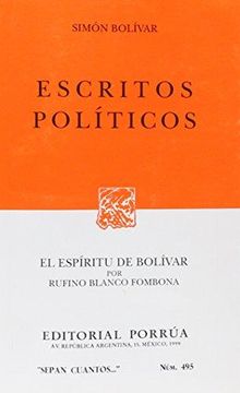 portada Escritos Politicos: El Espiritu de Bolivar por Rufino Blanco Fombona, Segunda (2nd) Edition