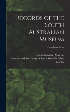 portada Records of the South Australian Museum; Cumulative Index (in English)