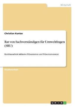 portada Rat Von Sachverstandigen Fur Umweltfragen (Sru) (German Edition)