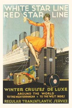 portada Vintage Journal Ocean Liner Poster (en Inglés)