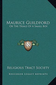portada maurice guildford: or the trials of a small boy (en Inglés)